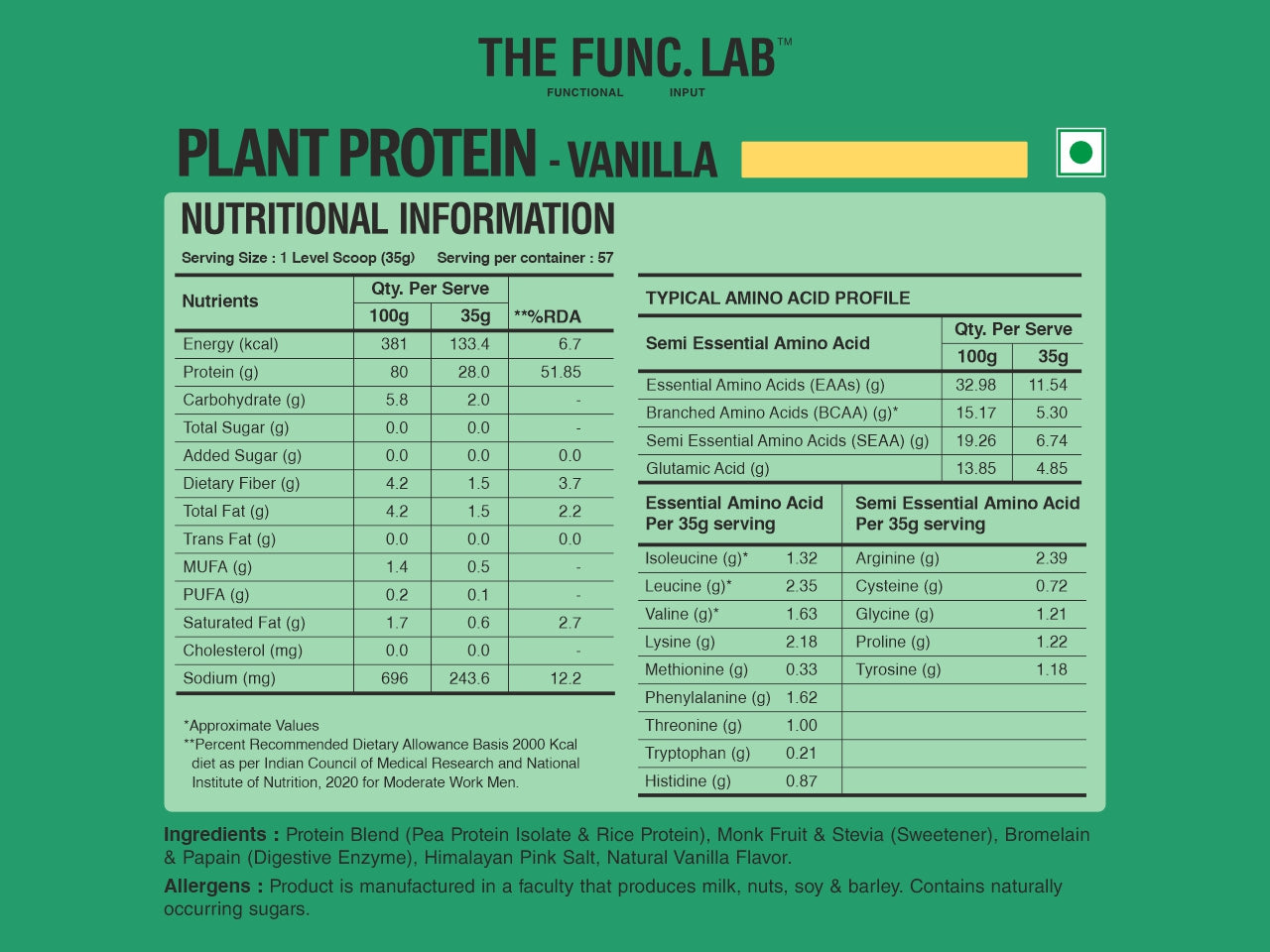 Plant Protein – Vanilla
