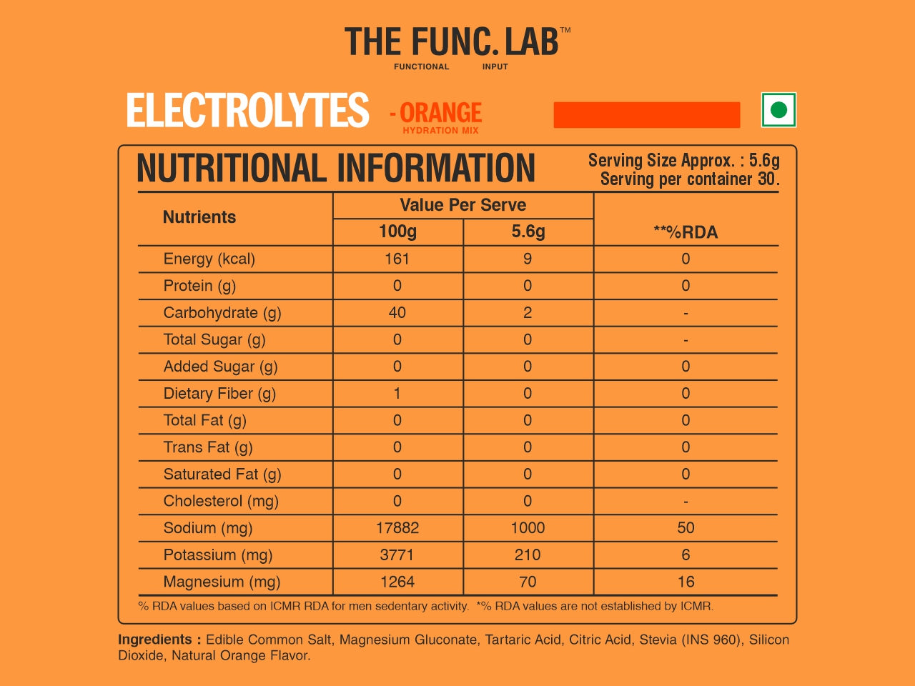 Salty Electrolytes – Orange