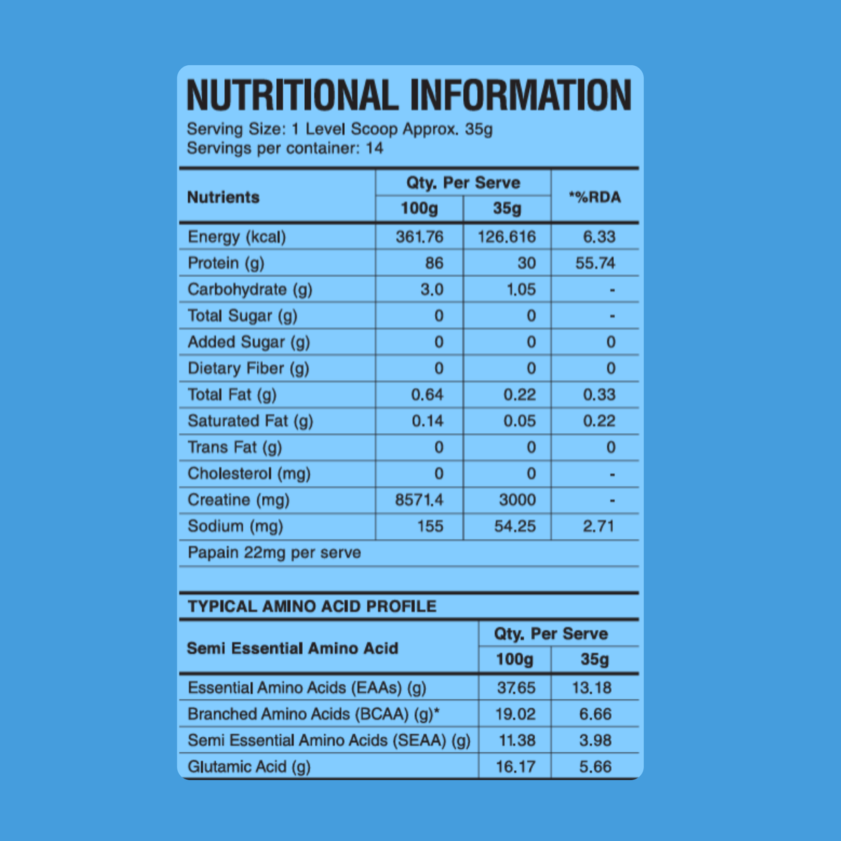 CreaProtein Whey Isolate- Unflavoured