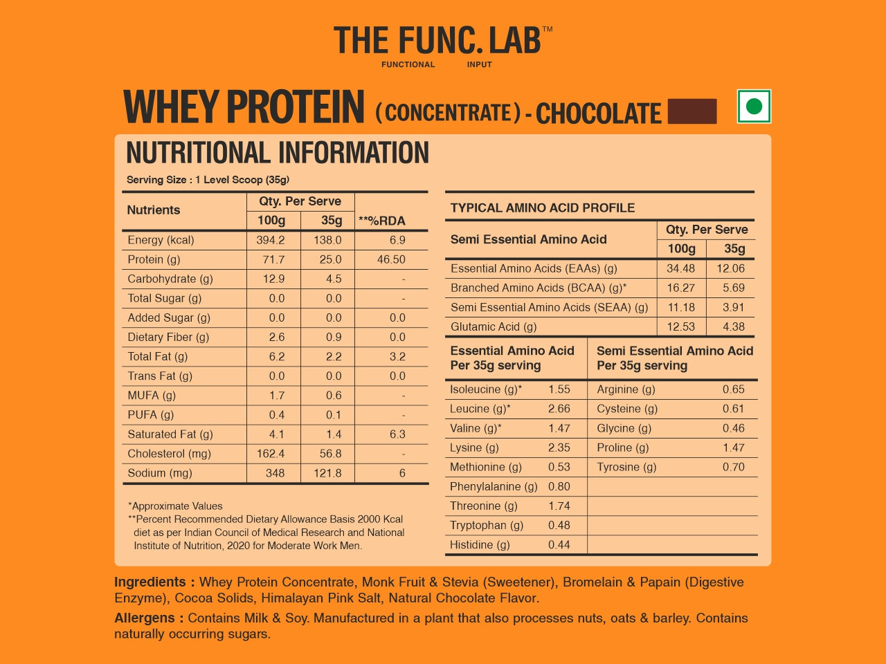 Whey Protein Concentrate – Chocolate