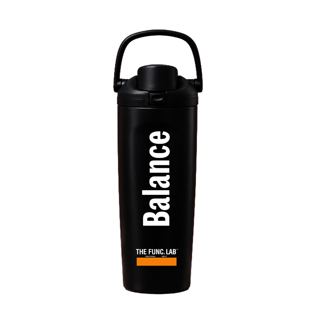 Func. Daily Hydration Bottle – Black (Balance) | Long Portable Handle
