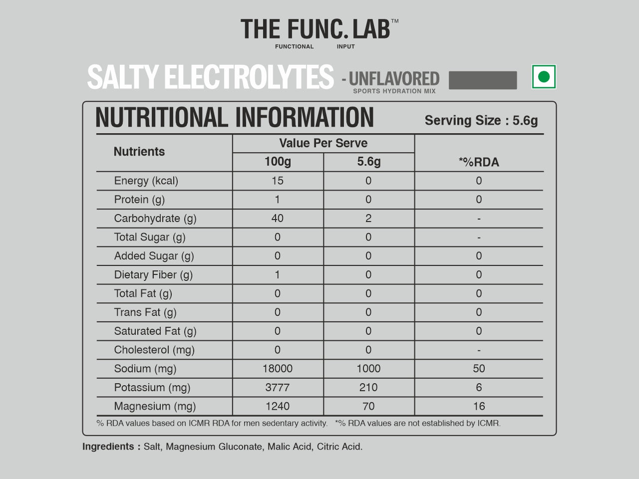 Electrolytes – Unflavoured
