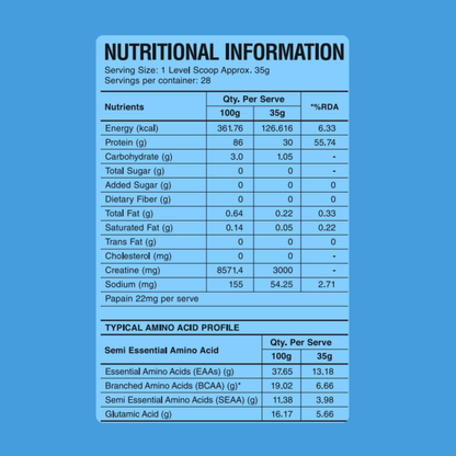 CreaProtein Whey Isolate- Unflavoured