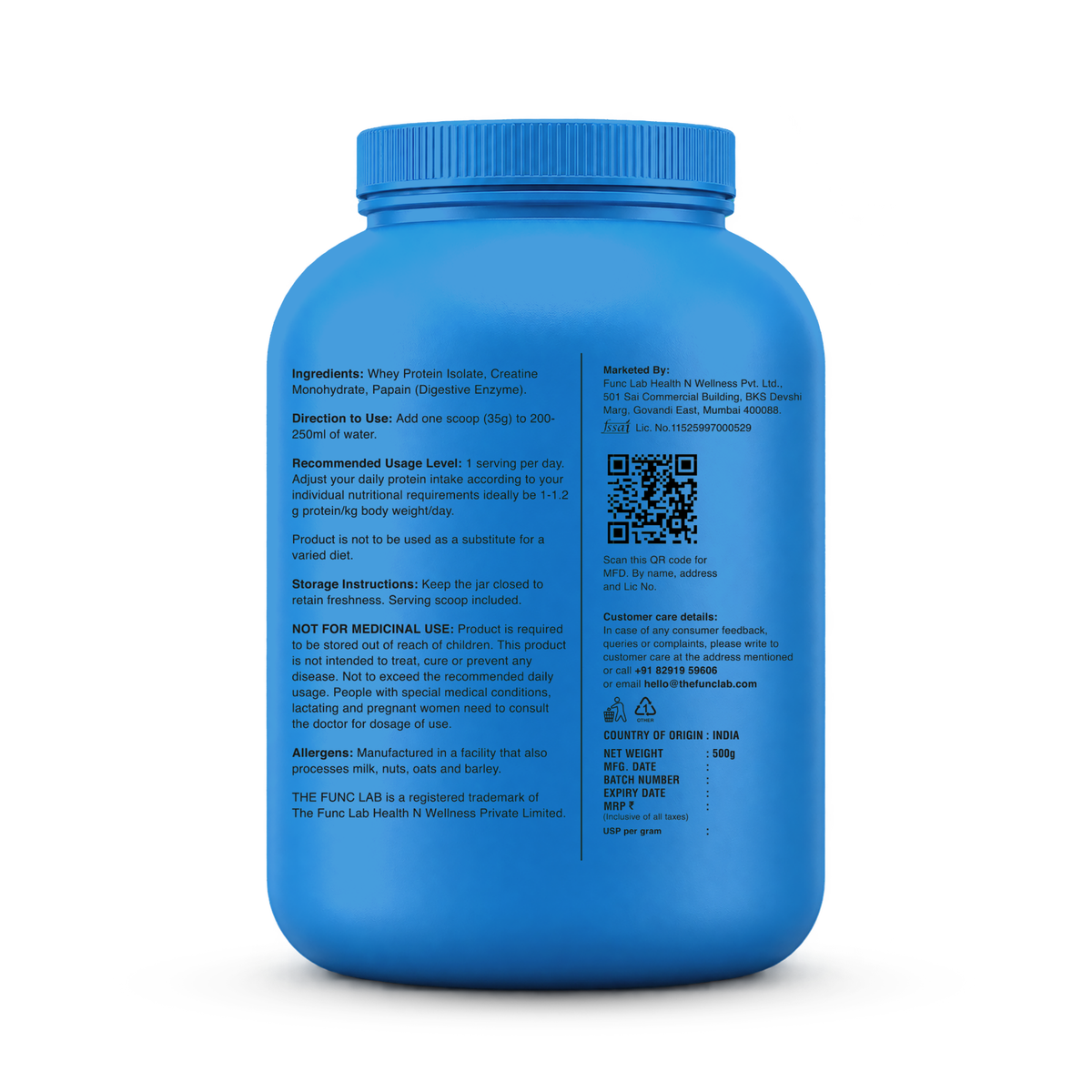 CreaProtein Whey Isolate- Unflavoured