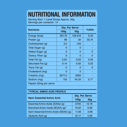 CreaProtein Whey Isolate- Unflavoured
