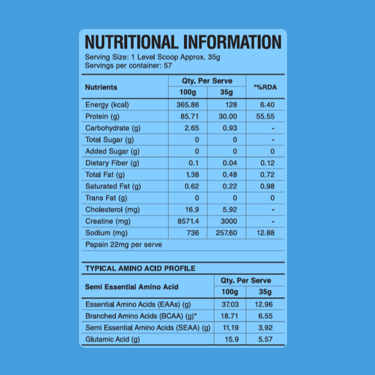 CreaProtein Whey Isolate - Vanilla