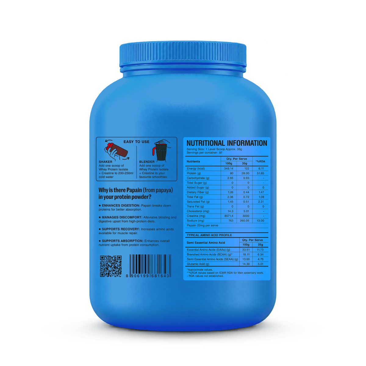 CreaProtein Whey Isolate - Dark Chocolate