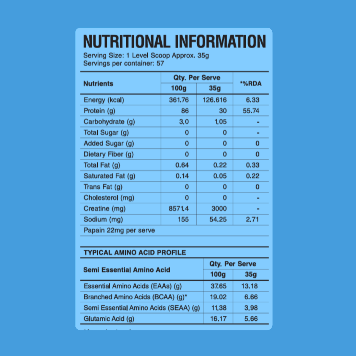 CreaProtein Whey Isolate- Unflavoured