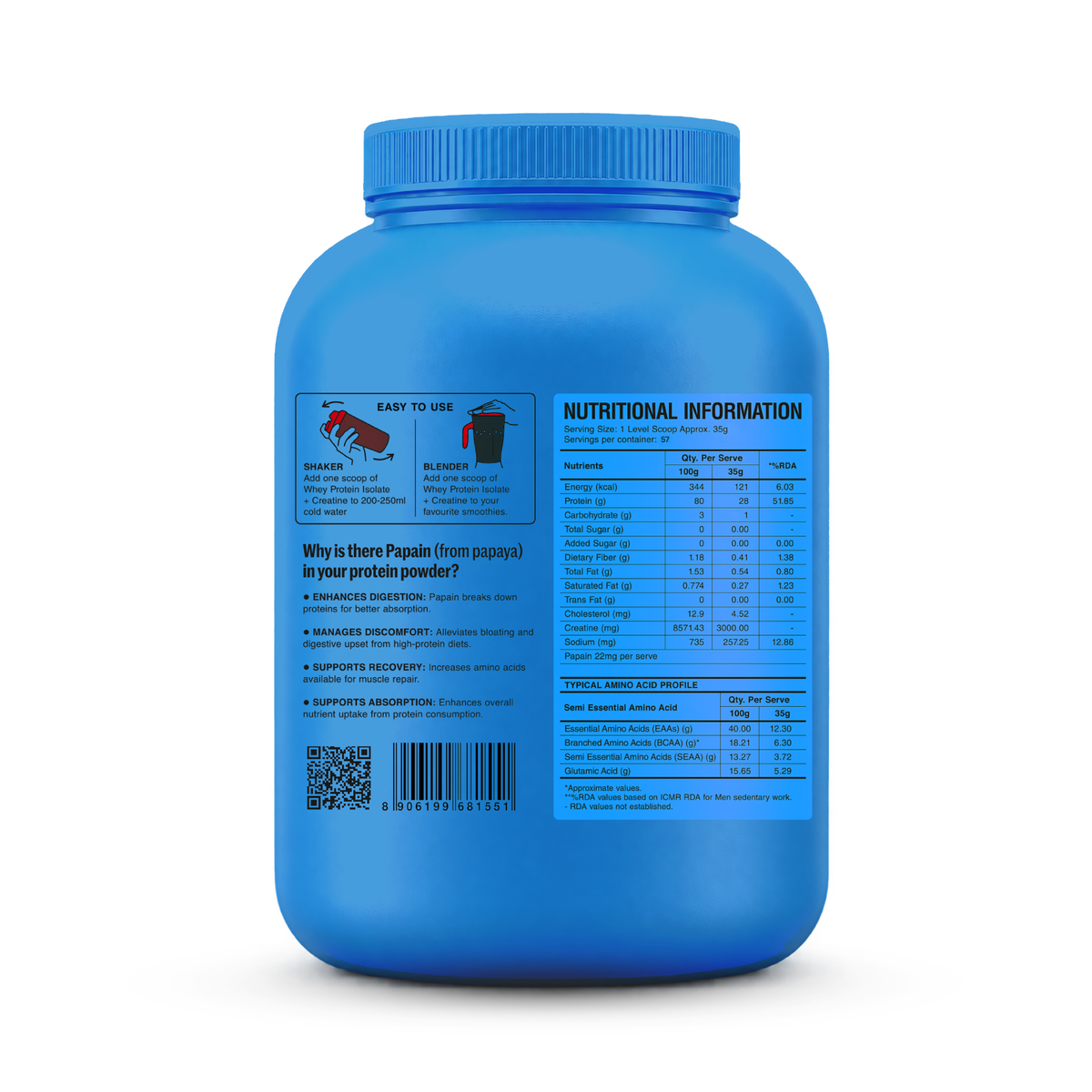 CreaProtein Whey Isolate - Chocolate