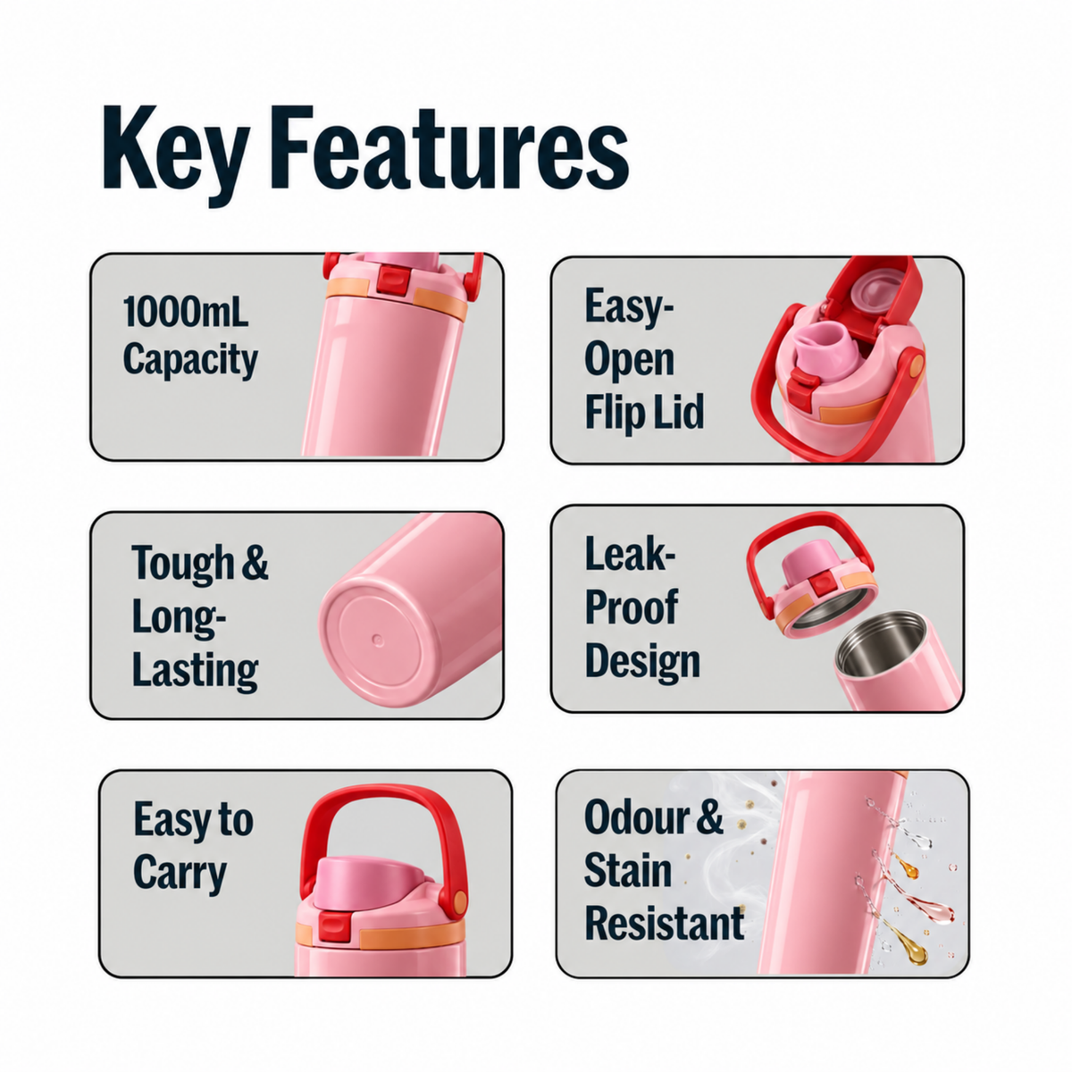 Func. Daily Hydration Bottle – Pink (Balance)