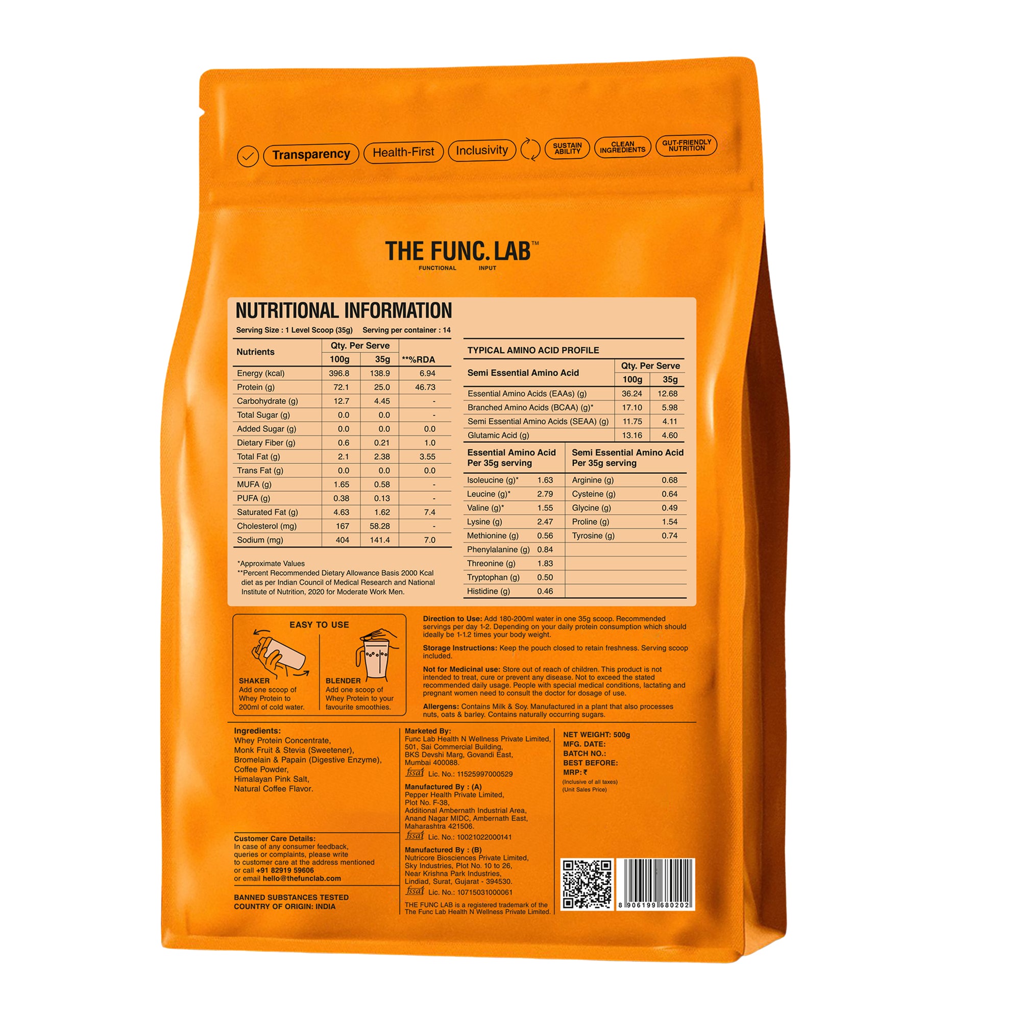 Whey Protein Concentrate – Coffee