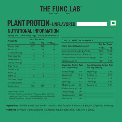 Plant Protein – Unflavored