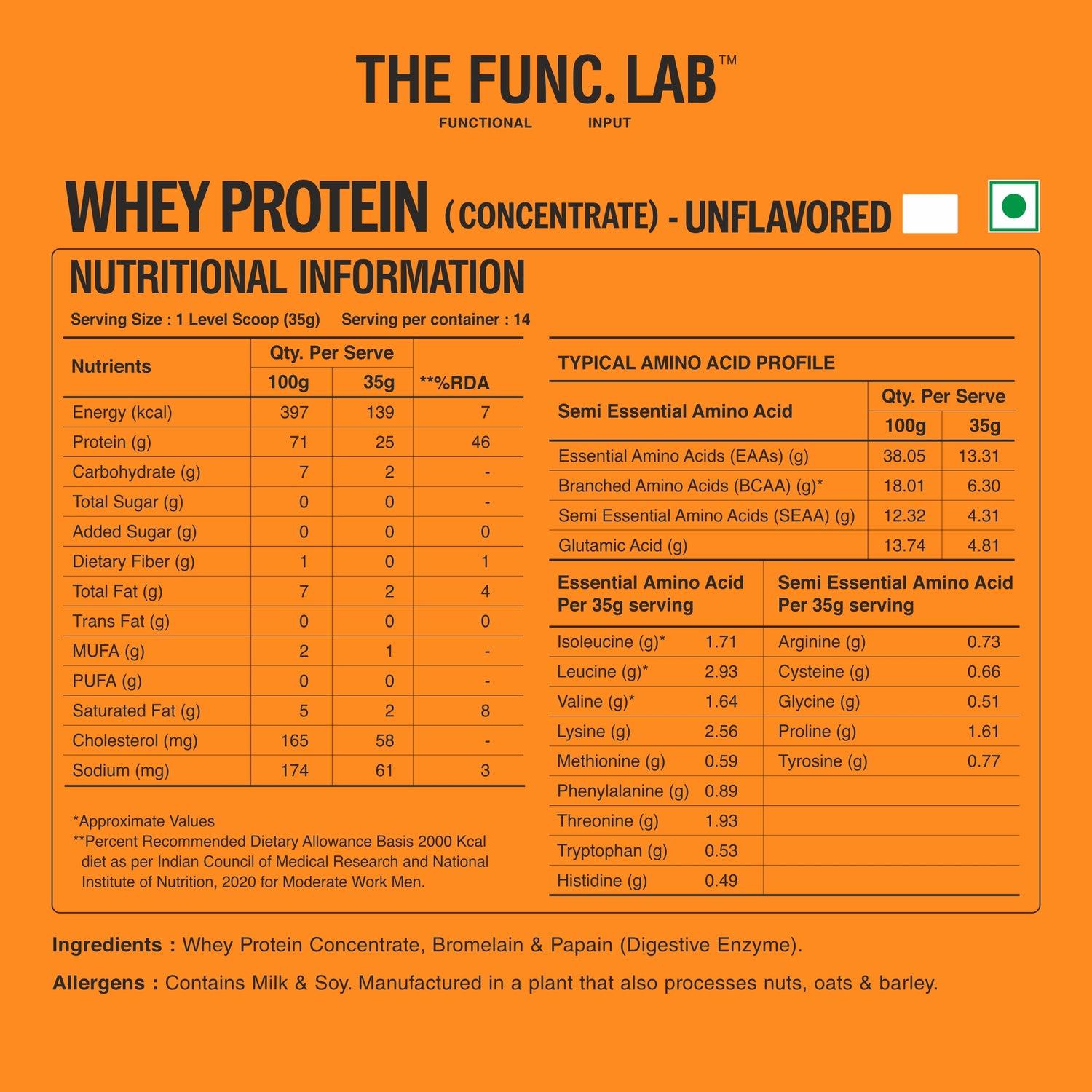 Whey Protein Concentrate – Unflavored