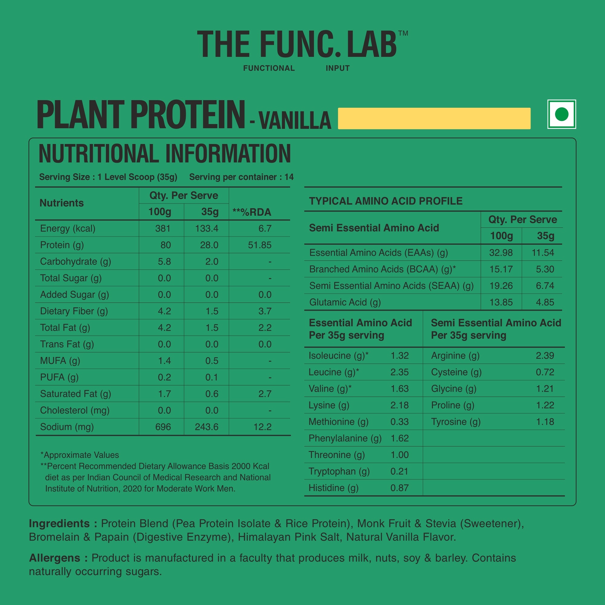 Plant Protein – Vanilla