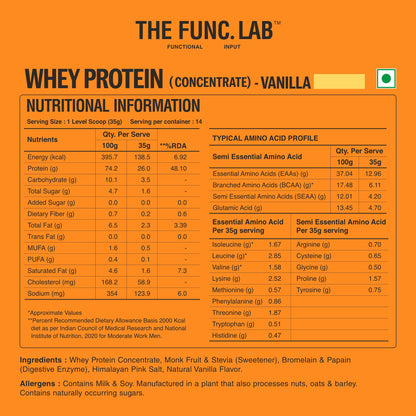 Whey Protein Concentrate – Vanilla
