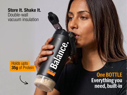 Exclusive Shaker Bottle – Black – Balance (Limited Drop)