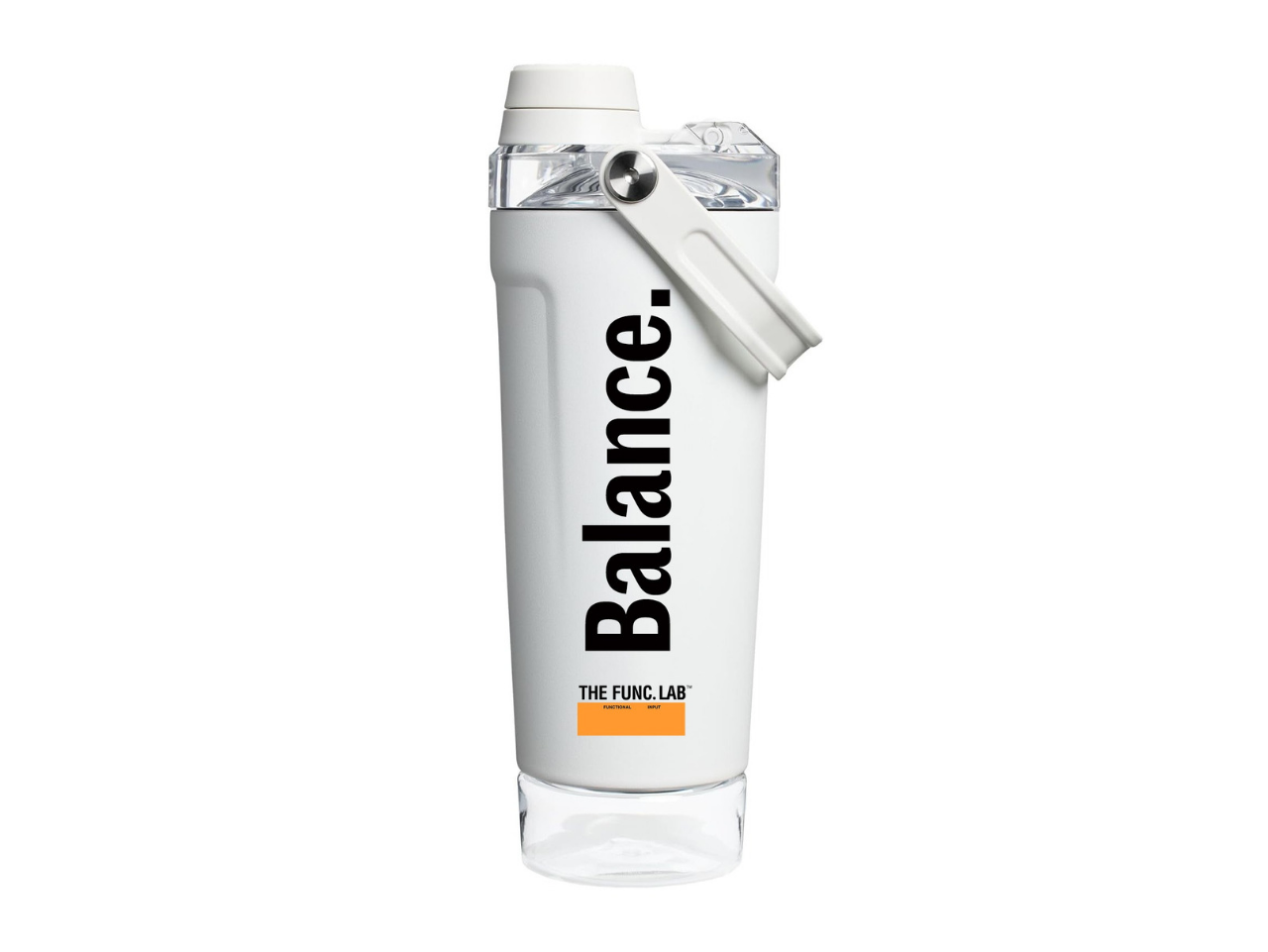Exclusive Shaker Bottle – White – Balance (Limited Drop)