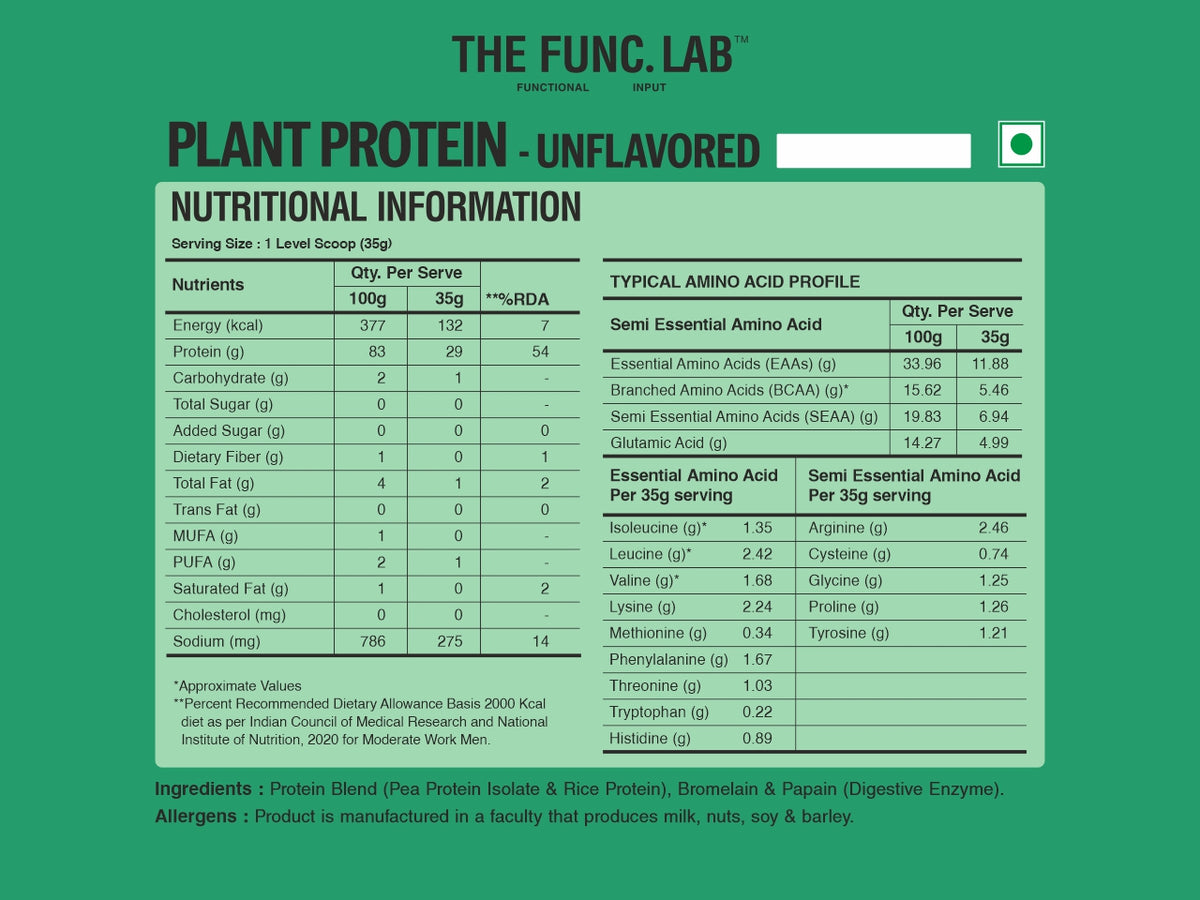Plant Protein – Unflavored