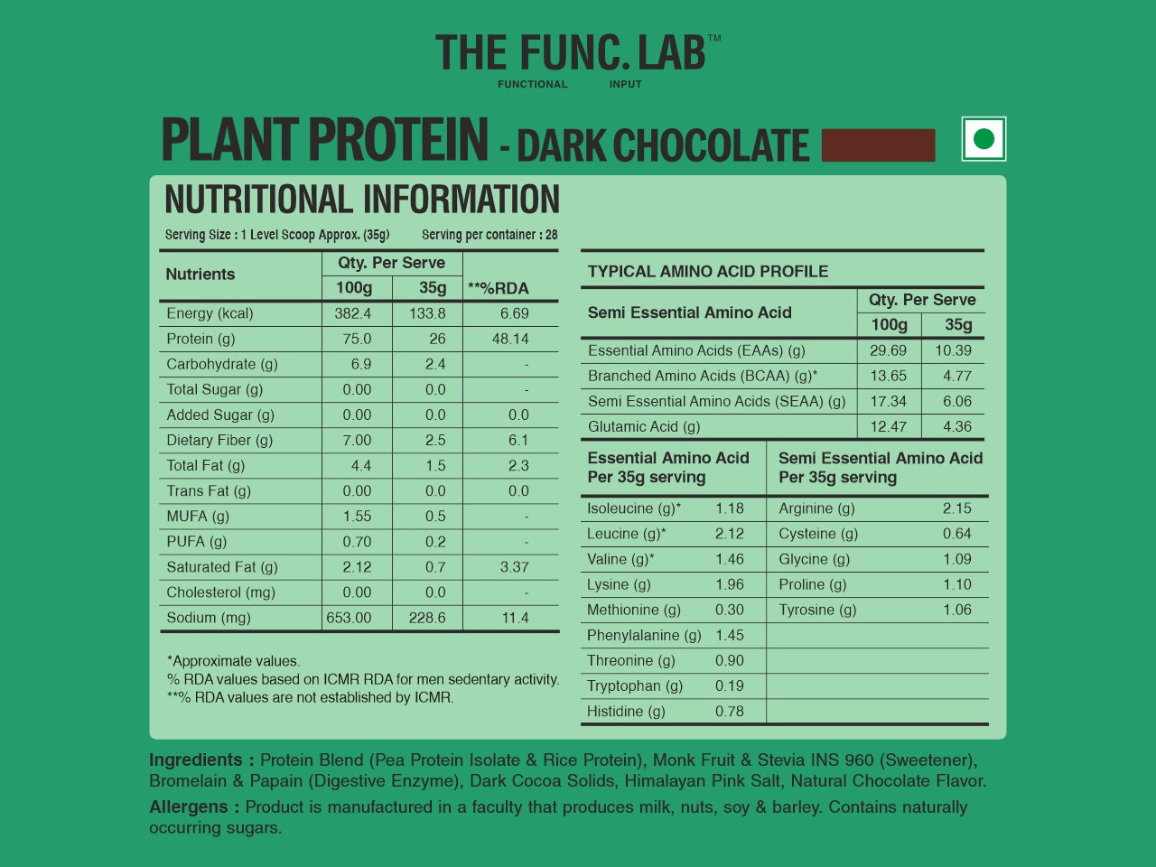 Plant Protein – Dark Chocolate
