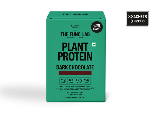 Plant Protein – Dark Chocolate Travel Pack (8 Sachets) – The Func. Lab