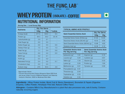 Whey Protein Isolate - Coffee