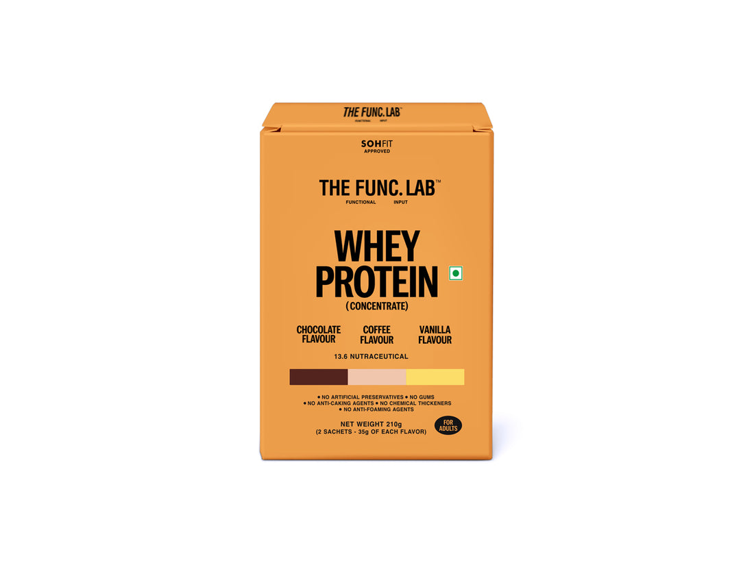 Whey Protein Concentrate – Assorted Travel Pack (6 Sachets)