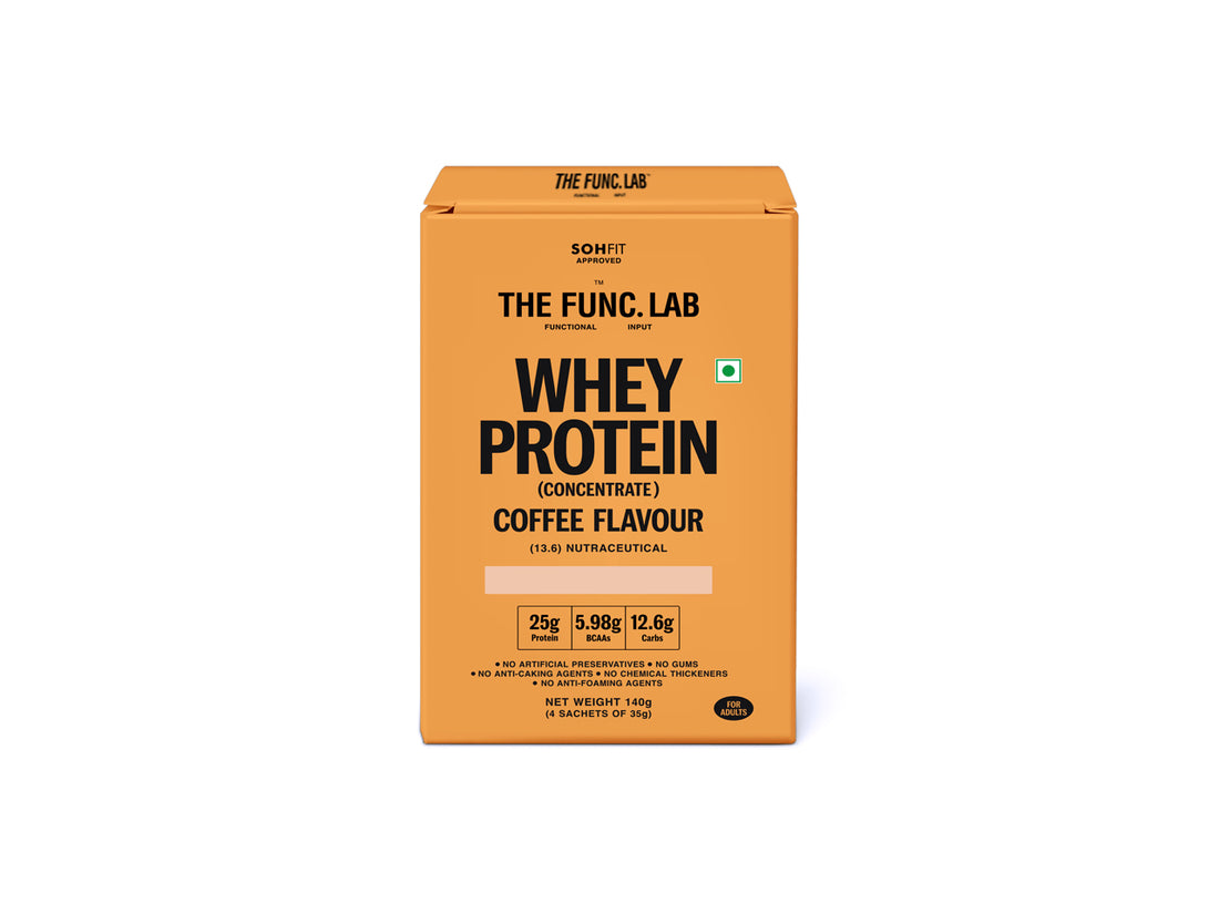 Whey Protein Concentrate - Coffee Travel Pack (4 Sachets)