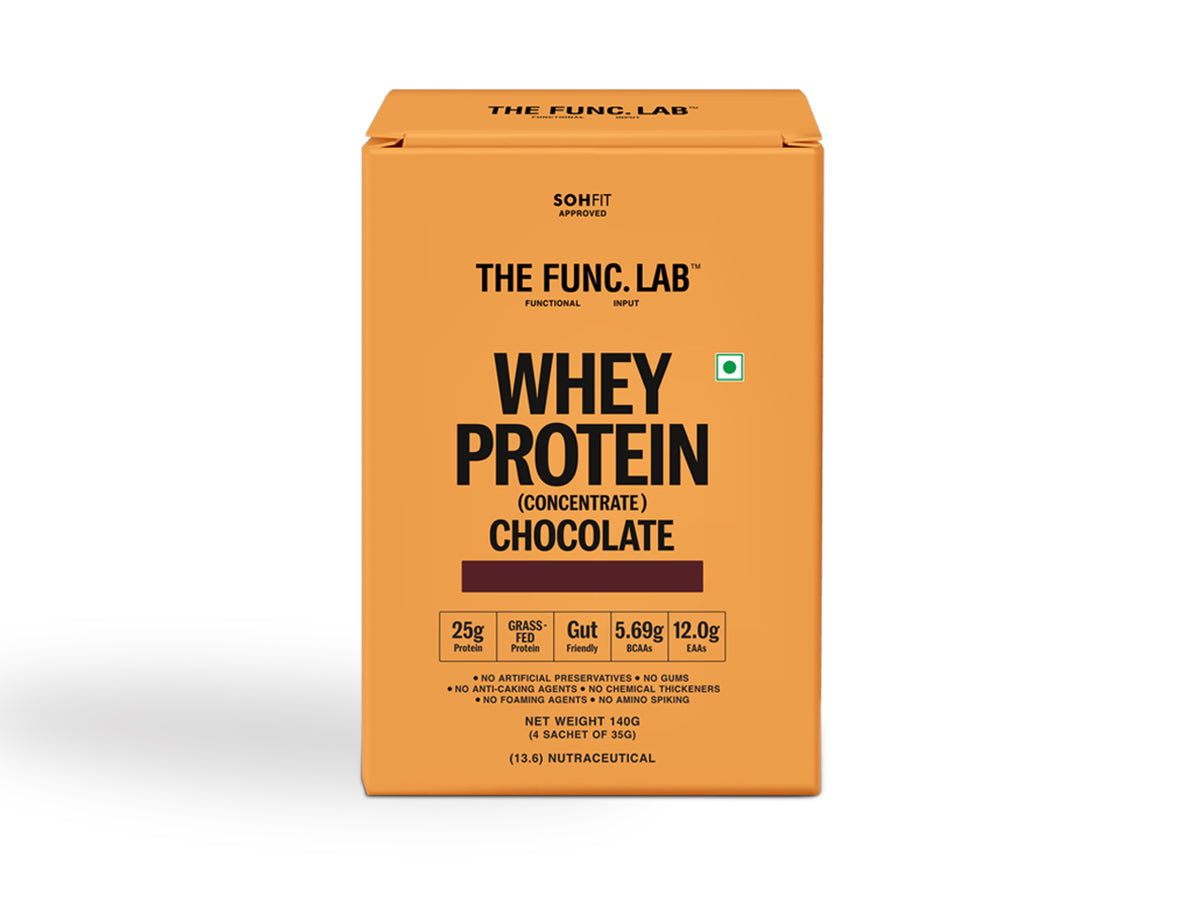 Whey Protein Concentrate - Chocolate Travel Pack (4 Sachets)