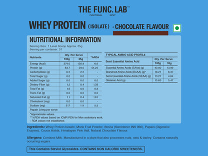 Whey Protein Isolate - Chocolate