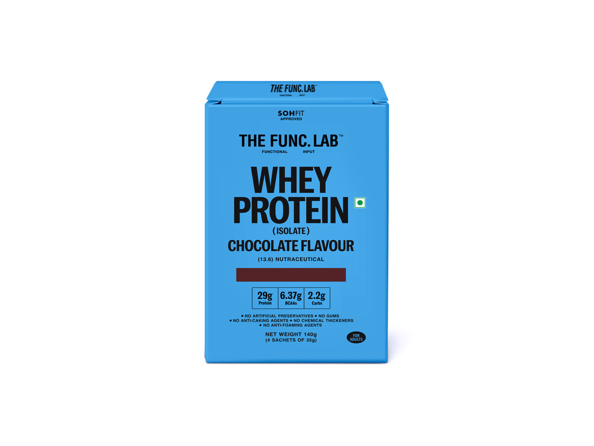 Whey Protein Isolate - Chocolate Travel Pack (4 Sachets)