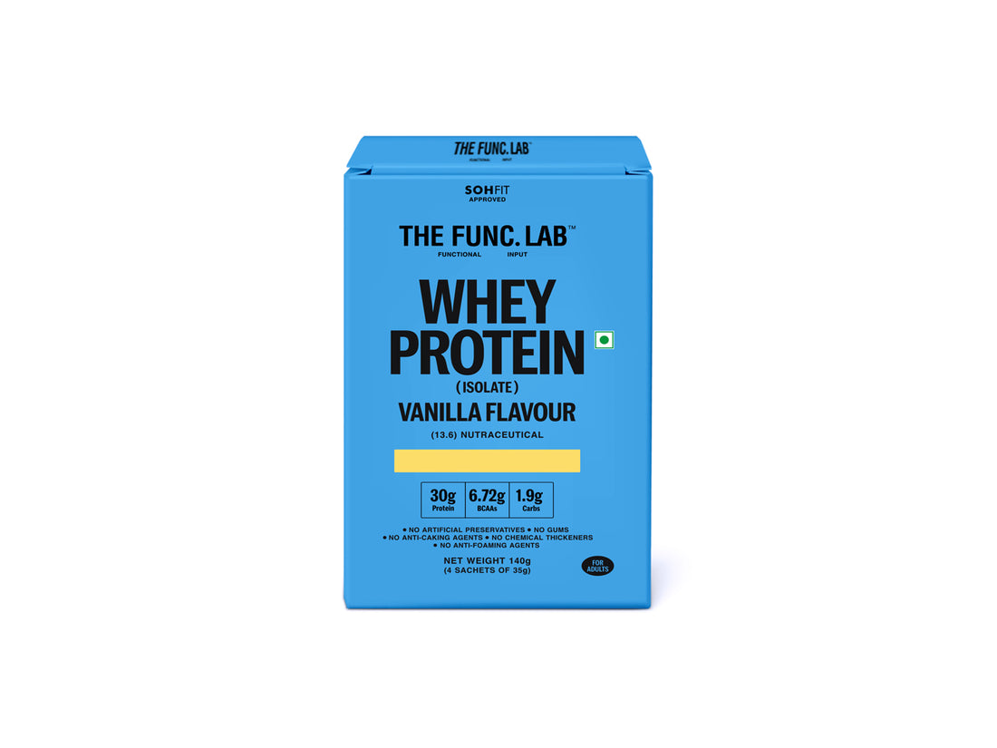 Whey Protein Isolate - Vanilla Travel Pack (4 Sachets)