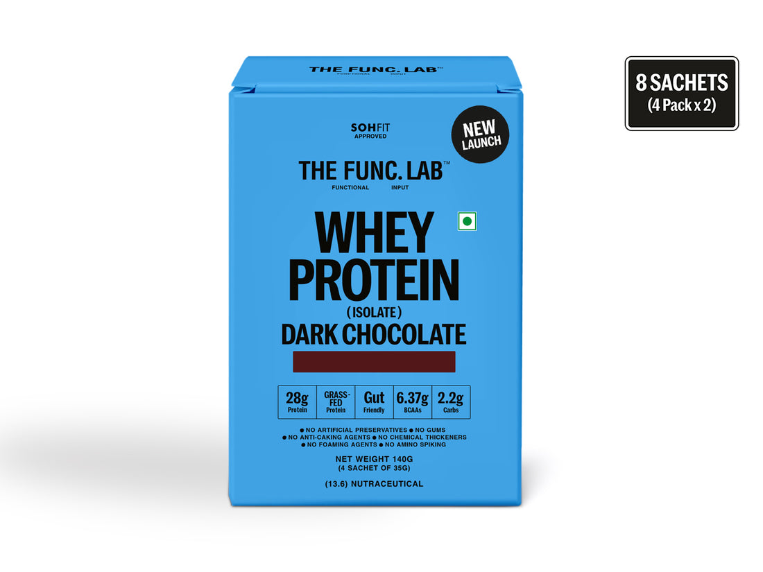 Whey Protein Isolate – Dark Chocolate Travel Pack (8 Sachets)