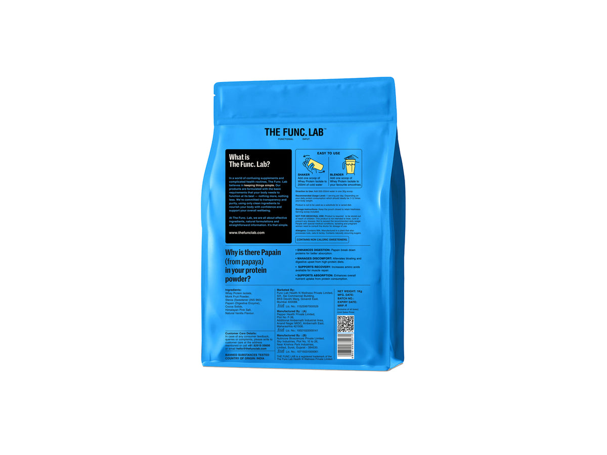 Whey Protein Isolate - Vanilla