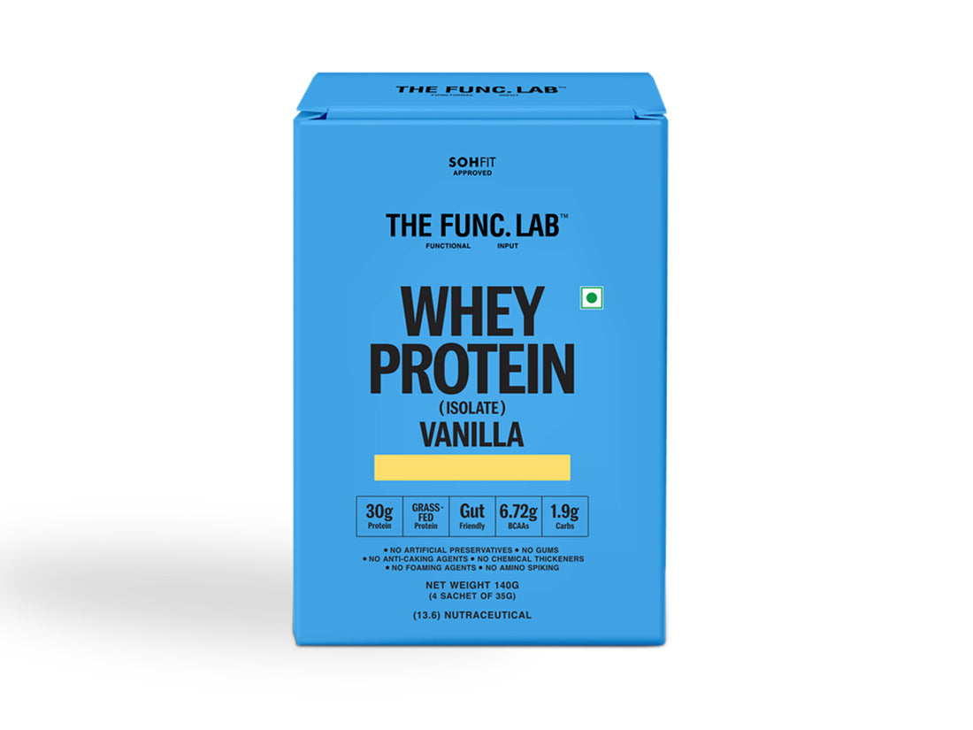 Whey Protein Isolate - Vanilla Travel Pack (4 Sachets)