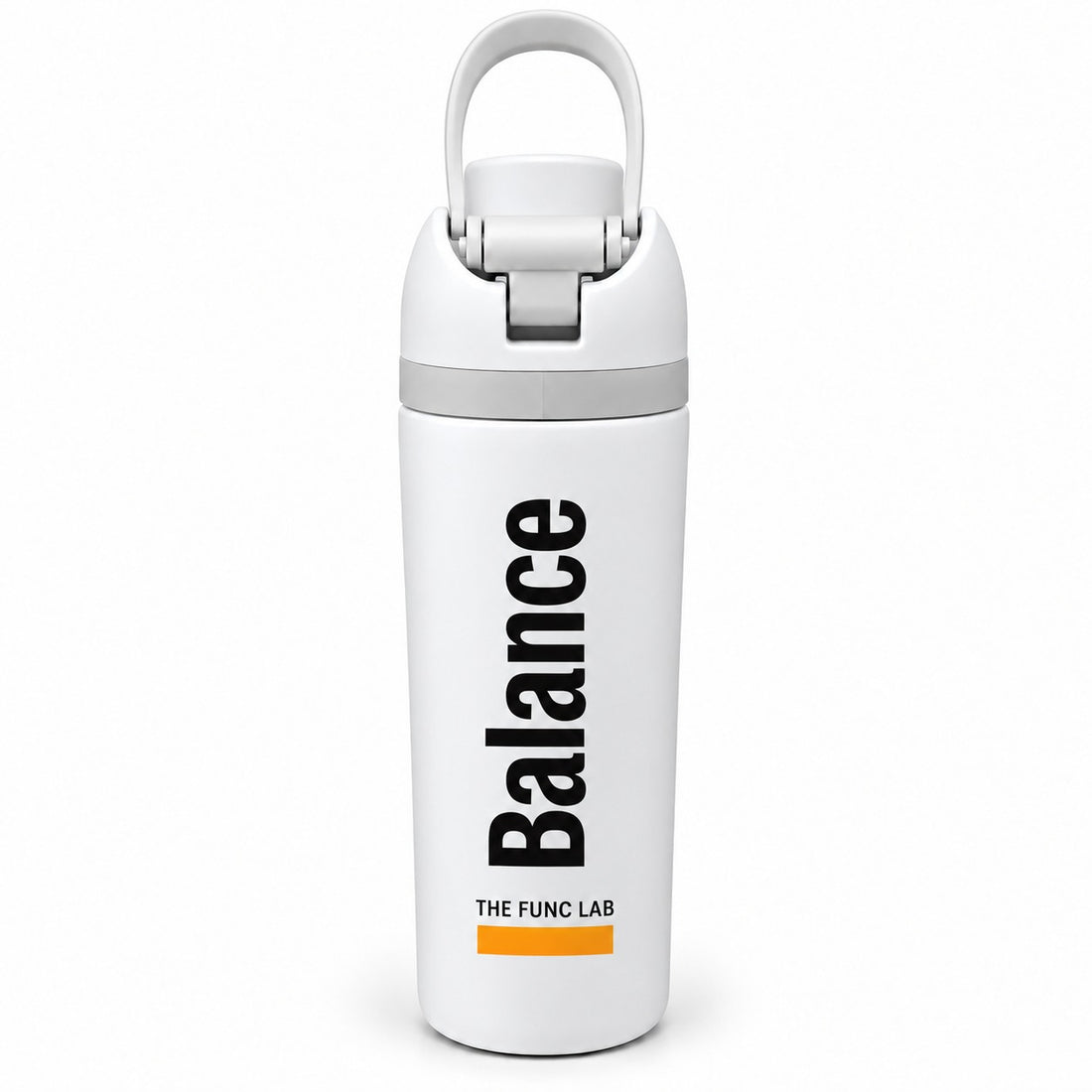 Func. Daily Hydration Bottle (800ml) – White (Balance) | Short Portable Handle