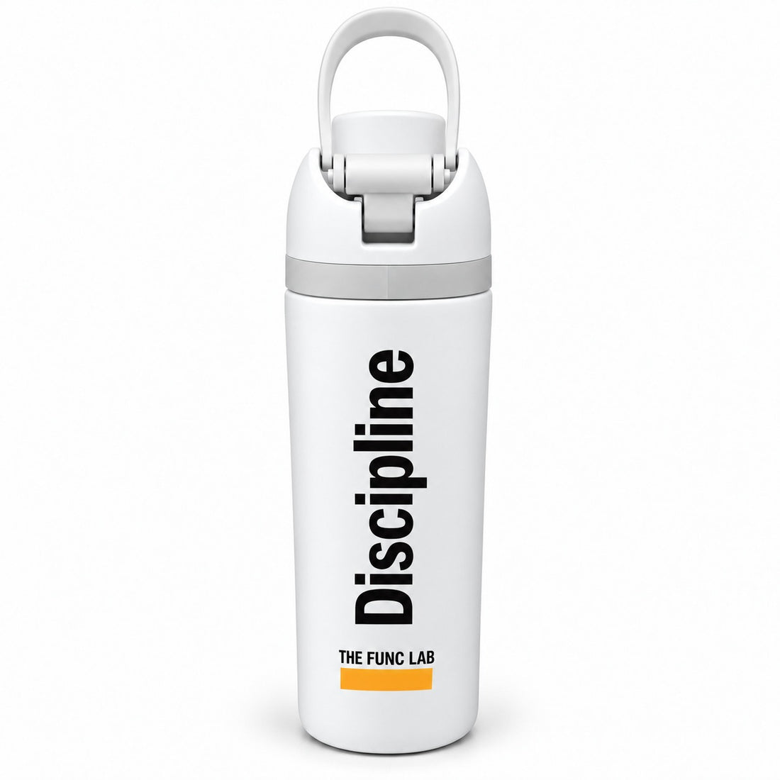 Func. Daily Hydration Bottle (800ml) – White (Discipline) | Short Portable Handle