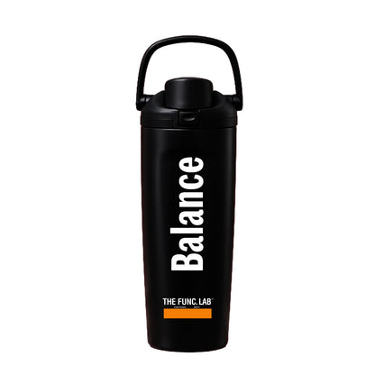 Func. Daily Hydration Bottle – Black (Balance) | Long Portable Handle